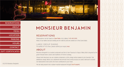 Desktop Screenshot of monsieurbenjamin.com